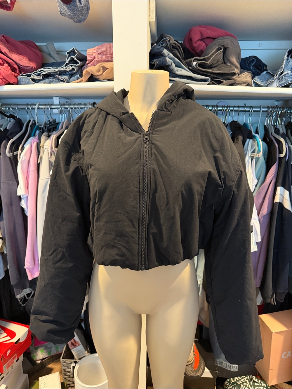 ALO Yoga womens Black Lightweight Fleece Jacket
